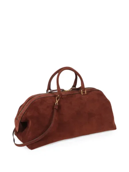 Top Alberta Ferretti din piele de căprioară maro