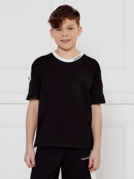 Calvin Klein Jeans Póló Embro Tape Regular Fit fekete