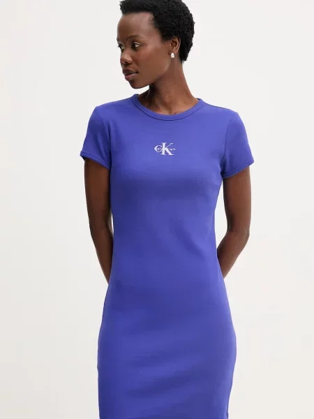 Calvin Klein Jeans sukienka niebieska