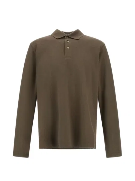 Lung tricou polo Herno verde