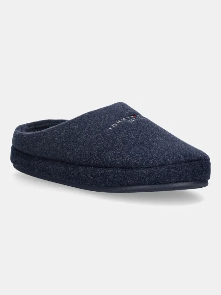 Пантофи Tommy Hilfiger FELT HOUSE SHOE тъмносиньо