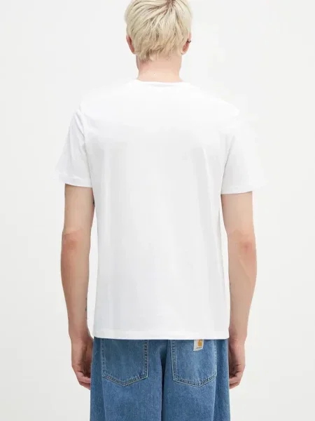 A.P.C. tricou din Standard Item Gots barbati cu imprimeu alb