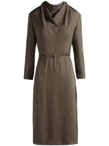 Rochie midi Bally până la genunchi de costum verde