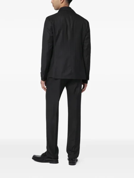 Oblekový jednořadý oblek Tagliatore černý