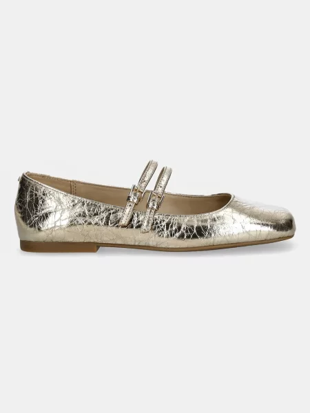 Usnjene balerinke MICHAEL Michael Kors Matilda zlata