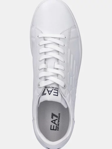 Кожаные кроссовки Ea7 Emporio Armani белые