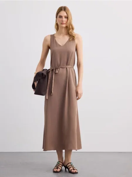 Maxi suknele Mohito ruda