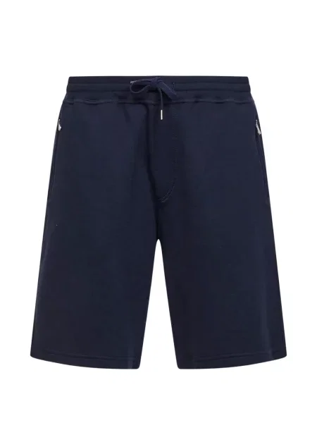 Pantaloni scurți Brunello Cucinelli cu cordon albastru