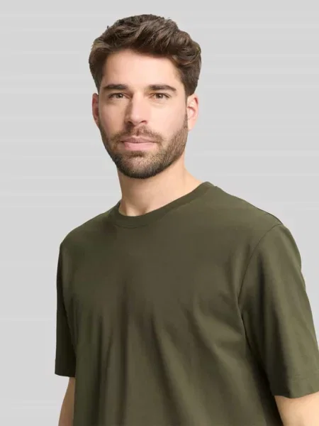 Krój regular fit t-shirt z mieszanki bawełny Tom Tailor