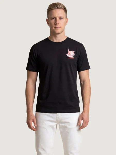 Majica New Balance s potiskom črna