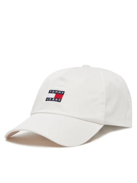 Шапка с козирка Tommy Jeans бяло