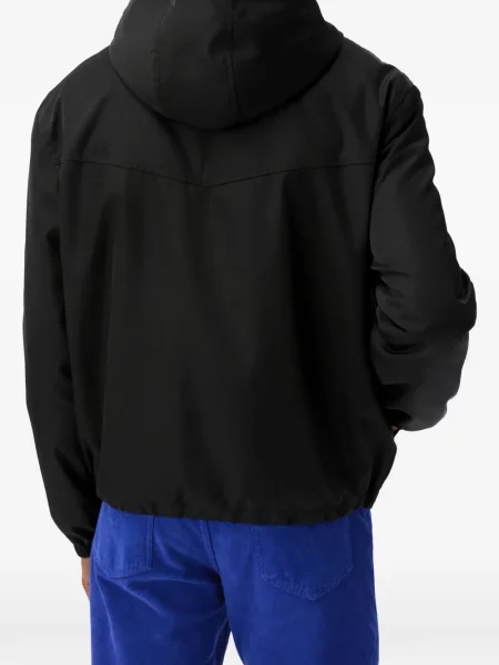 Geacă Versace din țesătură twill negru