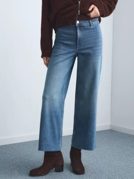 Джинси кльош MANGO синій