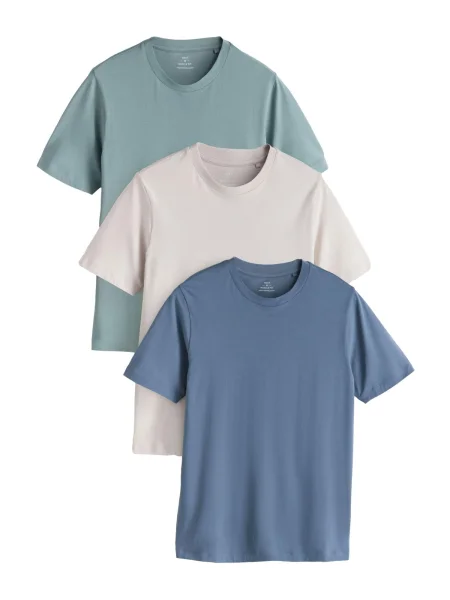 Next Tričko safírová / smaragdová bílá