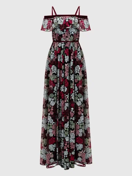 Макси платье Zac Zac Posen бордовое
