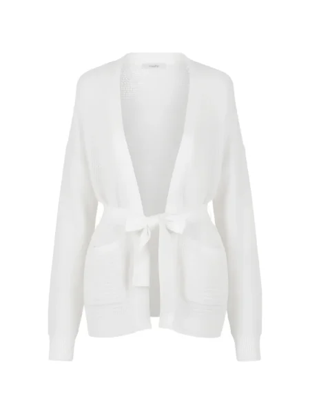 Cardigan Twinset alb