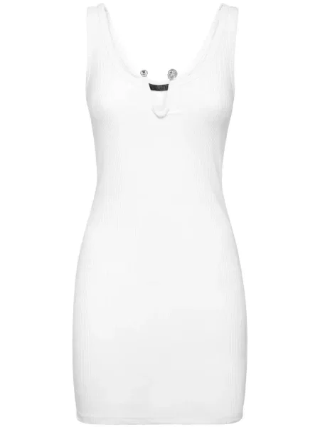 Mała mały sukienka mini Philipp Plein garniturowa biała