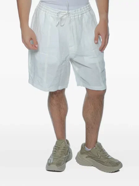 Pantaloni scurți Emporio Armani cu cordon alb