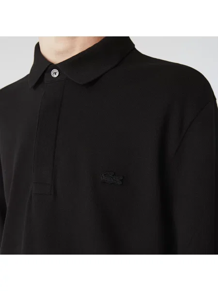 Поло Lacoste черное
