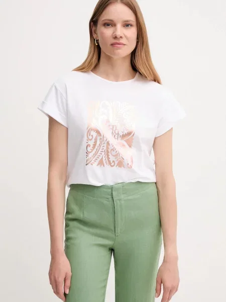 Тениска Pedro del Hierro дамска бяло