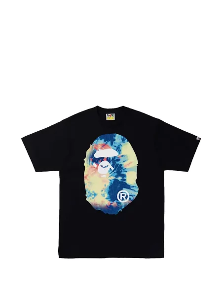 Tricou A Bathing Ape® tie dye cu legături negru