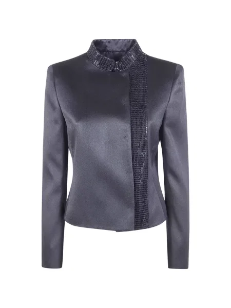 Gulerat geacă Giorgio Armani gri