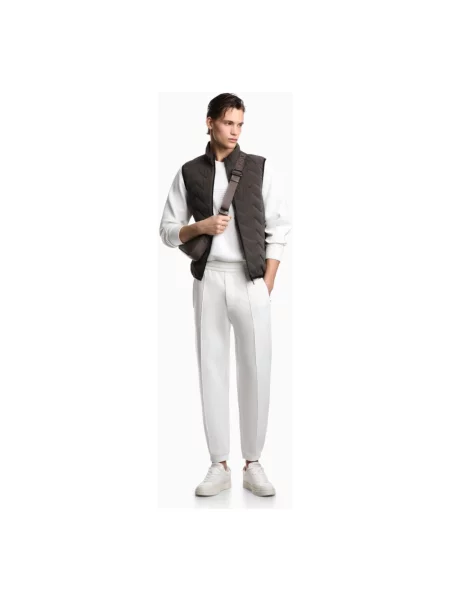Bluza Emporio Armani z nadrukiem z dżerseju biała