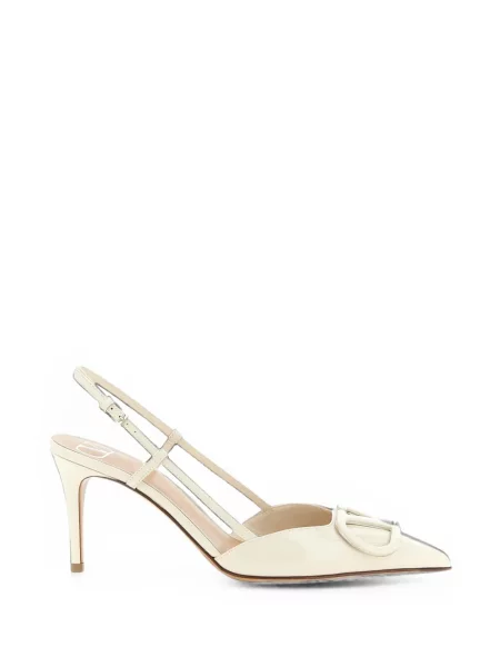 Pantofi cu toc Valentino Garavani din piele de lac slingback