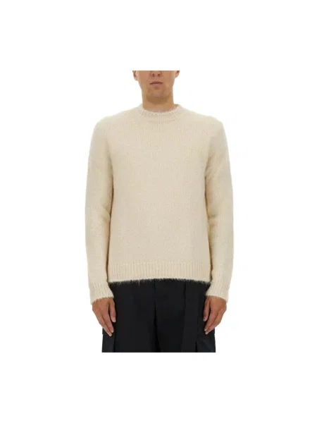 Sweter Jil Sander z alpaki beżowy
