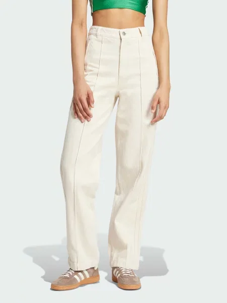 Широкі джинси adidas білий