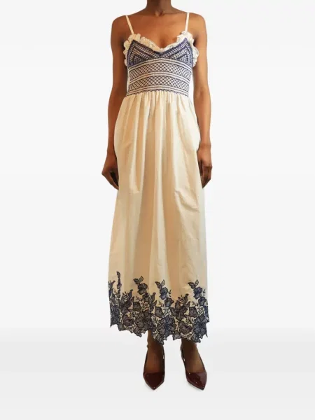Rochie midi Loretta Caponi alb