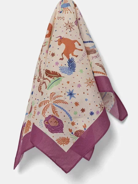 Тънък шал women'secret с десен бяло