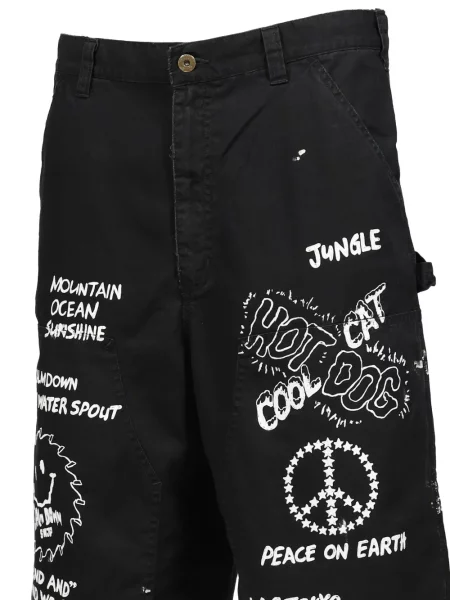 Pantaloni scurți Swjp cu imagine negru