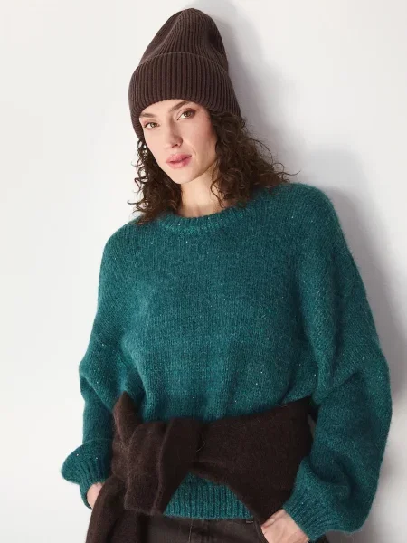 Medicine čiapka beanie dámska s viskózou hnedá