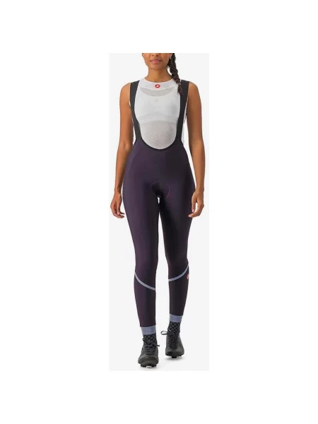 Rajstopy Castelli Velocissima Drop Tail Fioletowe XL szare