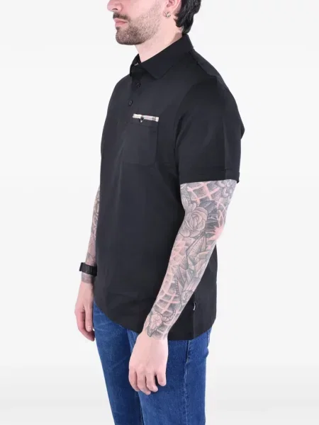 Scurt tricou polo Barbour negru