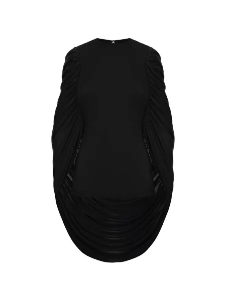 Bluză Seen Users drapată negru