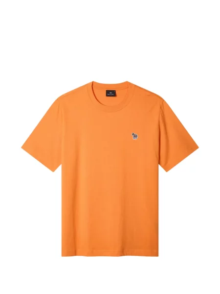 Tricou Ps Paul Smith cu model zebră cu autograf portocaliu