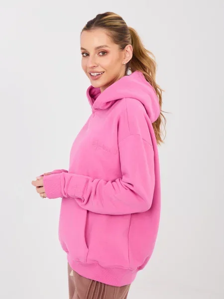 Pulover Factory Price s kapuco roza