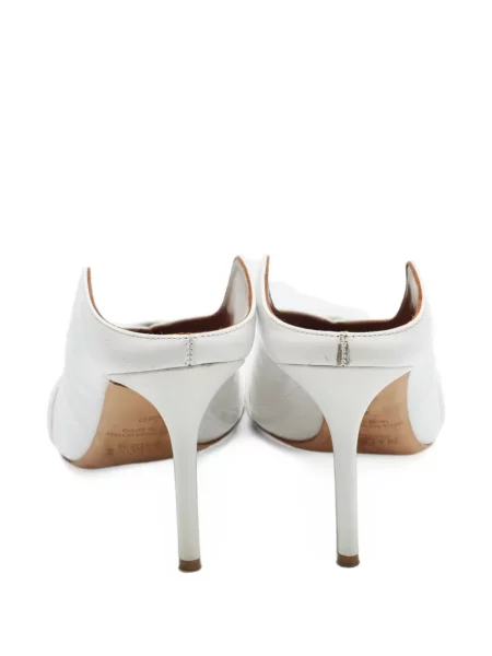 Papuci tip mules Malone Souliers din piele alb