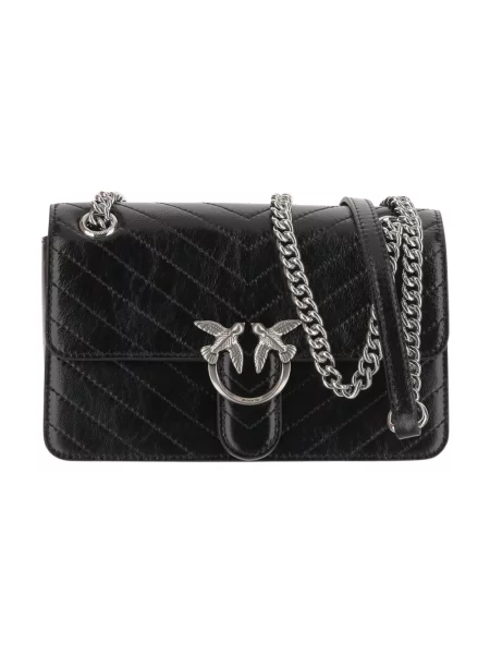 PINKO Torebki Kobieta ONE SIZE Love One Light Mini Vitello Wr czarny
