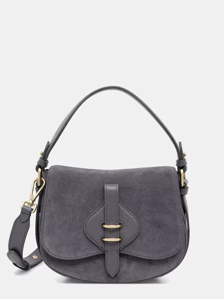 Coccinelle geantă crossbody pentru femei din piele întoarsă MAVERY SUEDE gri