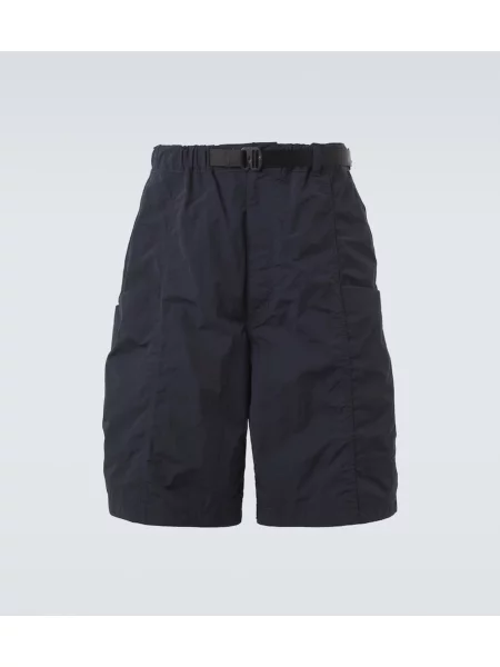 Cu centură pantaloni scurți cargo Comme Des Garçons Homme albastru