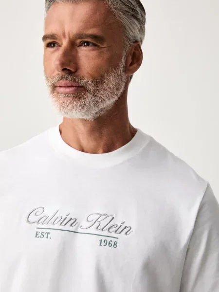 Calvin Klein Jeans тениска мъжка от бежово
