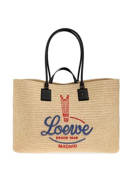 Geantă shopper Loewe cu broderie