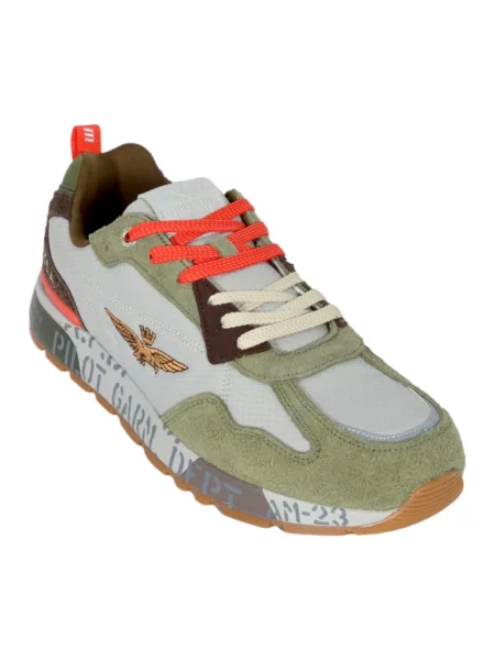 Sneakersy Aeronautica Militare zamszowe