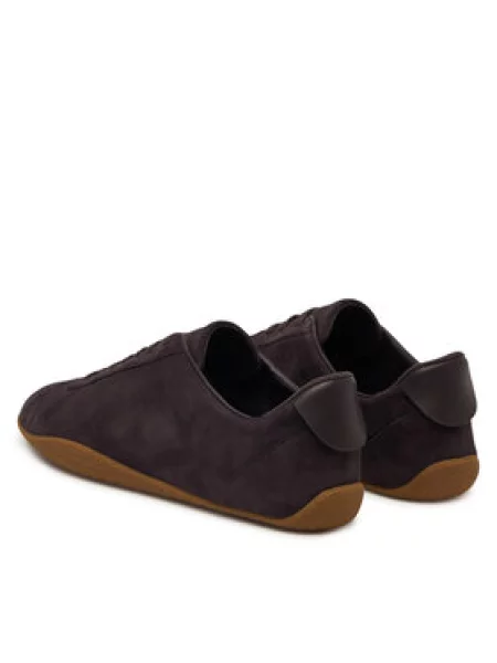 Calvin Klein BALLET SNEAKER LACEUP LTH-SUE superge semišaste rjava
