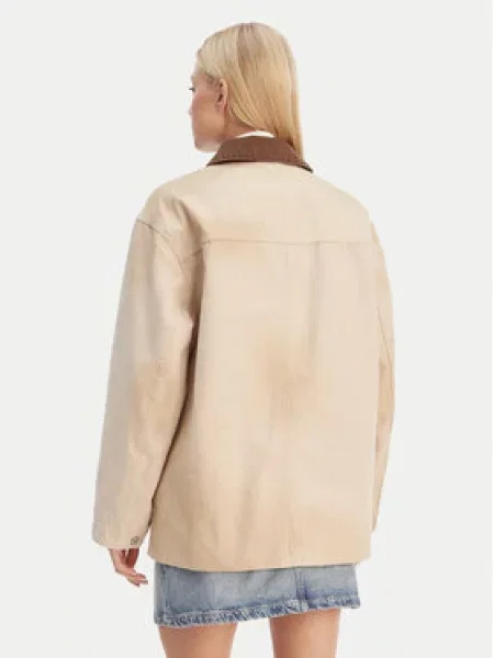 Tommy Jeans Prechodná bunda piesková / čokoládová béžová