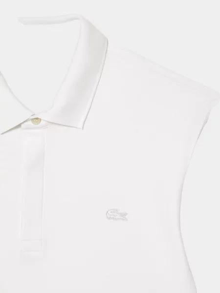 Поло Lacoste белое