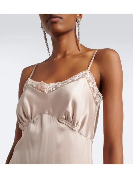 Rochie Simone Rocha din satin bej